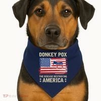 Donkey Pox USA-Made Doggie Bandana thumb 1