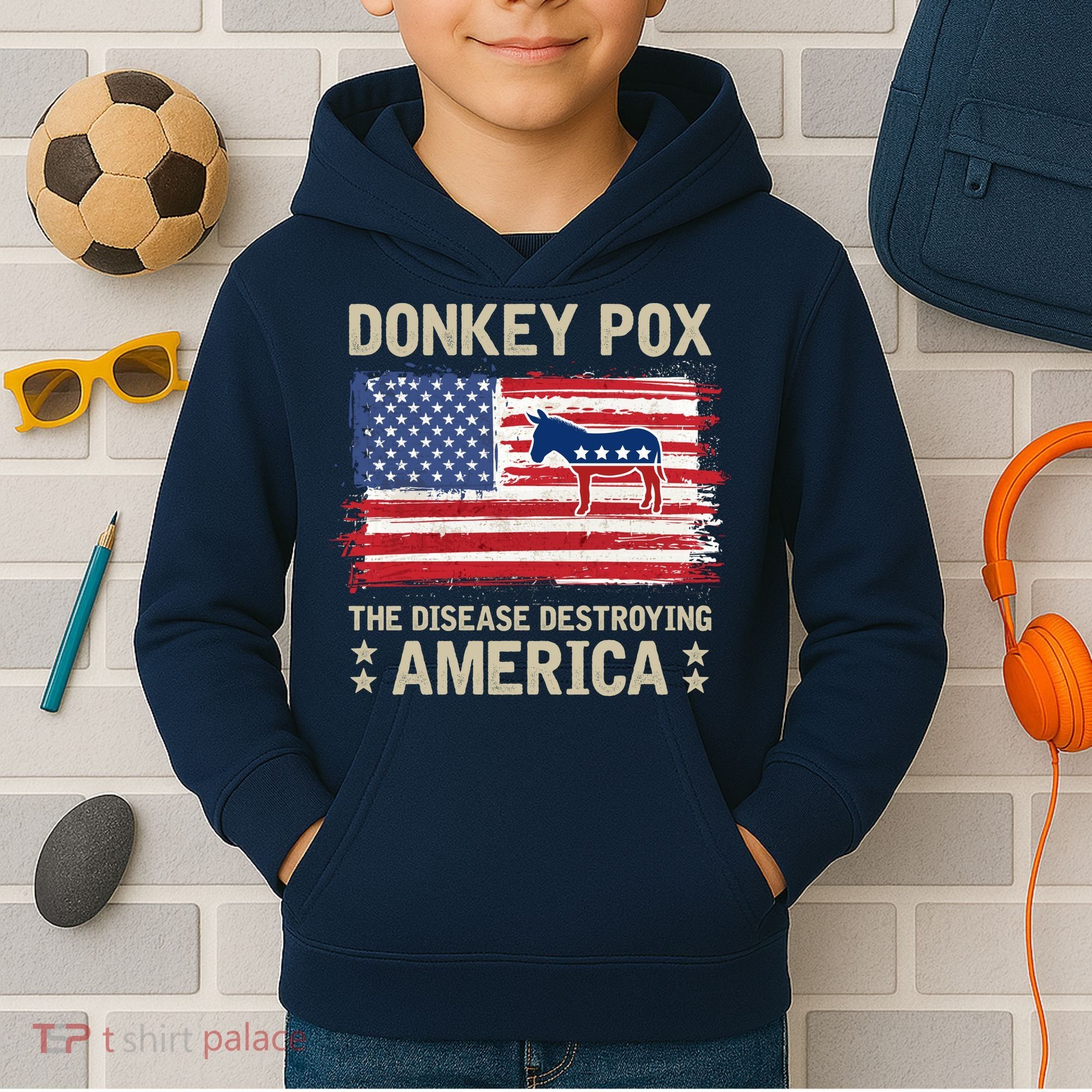 Donkey Pox Kids Hoodie