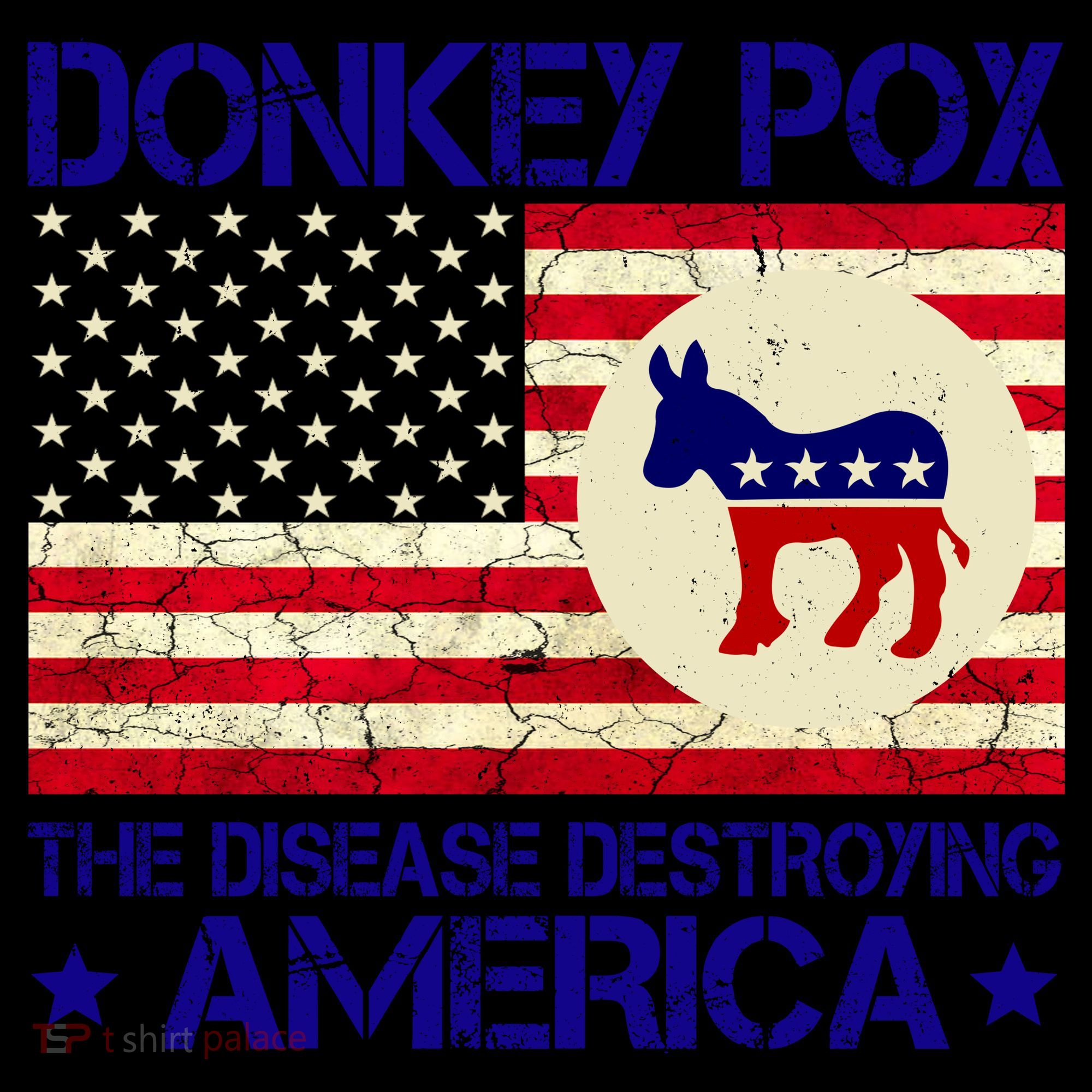 Donkey Pox The Disease Destroying America Funny Anti Biden Coffee Mug