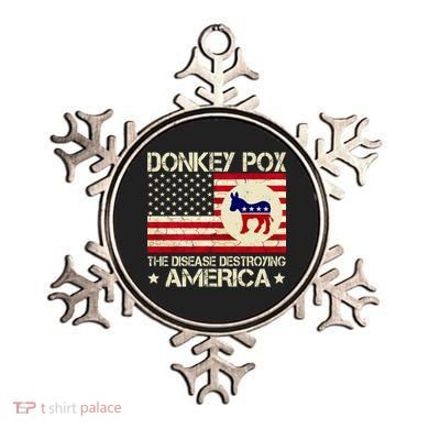 Donkey Pox The Disease Destroying America Funny Anti Biden Ornament