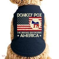 Donkey Pox The Disease Destroying America Funny Anti Biden Doggie Tank thumb 0