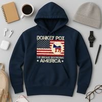 Donkey Pox The Disease Destroying America Funny Anti Biden Hoodie thumb 3