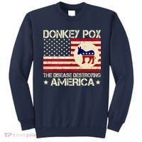 Donkey Pox The Disease Destroying America Funny Anti Biden Sweatshirt thumb 0