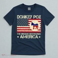 Donkey Pox The Disease Destroying America Funny Anti Biden T-Shirt thumb 5
