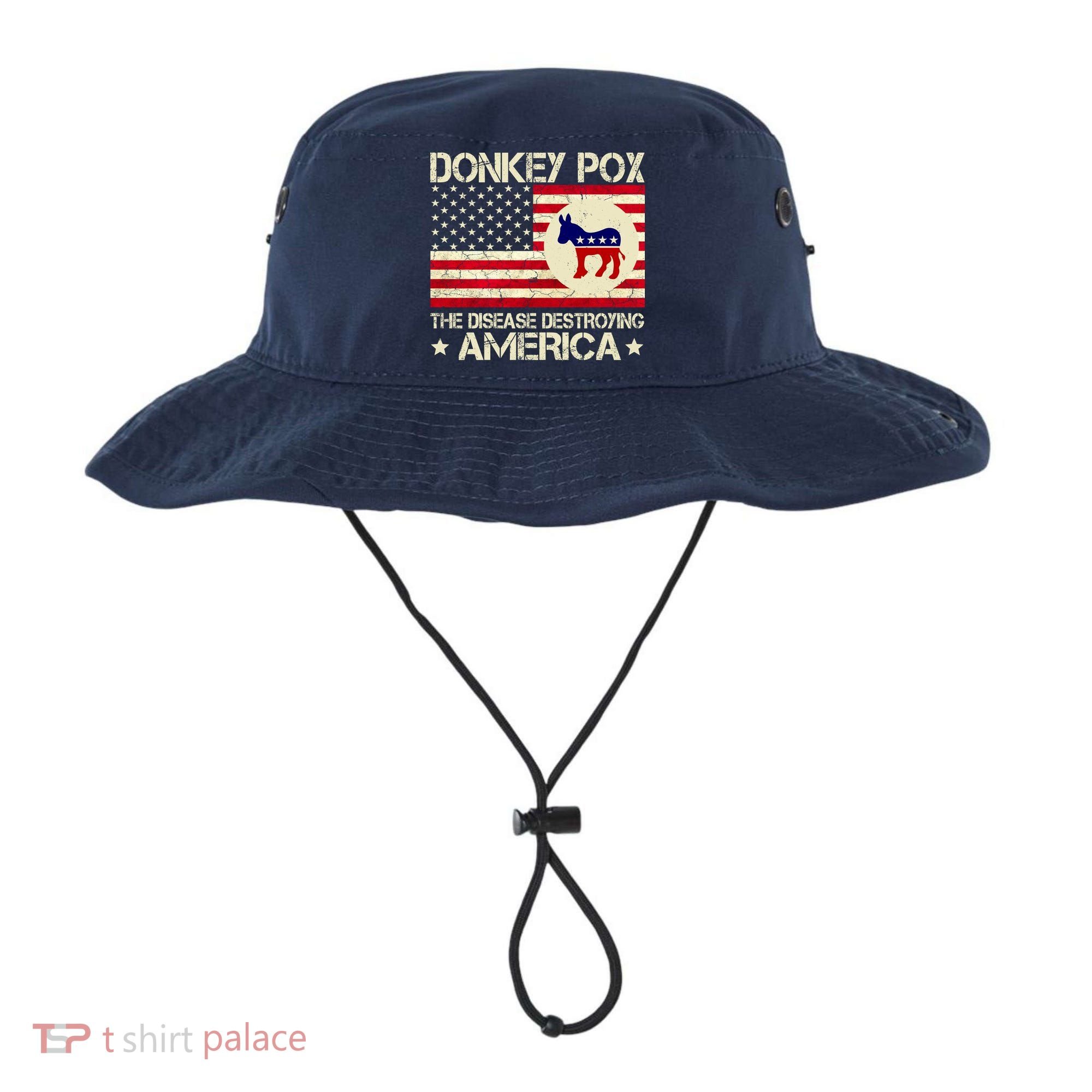 Donkey Pox The Disease Destroying America Funny Anti Biden Bucket Hat