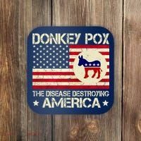 Donkey Pox The Disease Destroying America Funny Anti Biden Coaster thumb 0