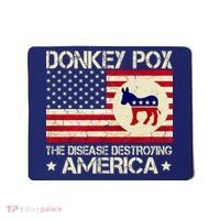 Donkey Pox The Disease Destroying America Funny Anti Biden Mousepad thumb 0