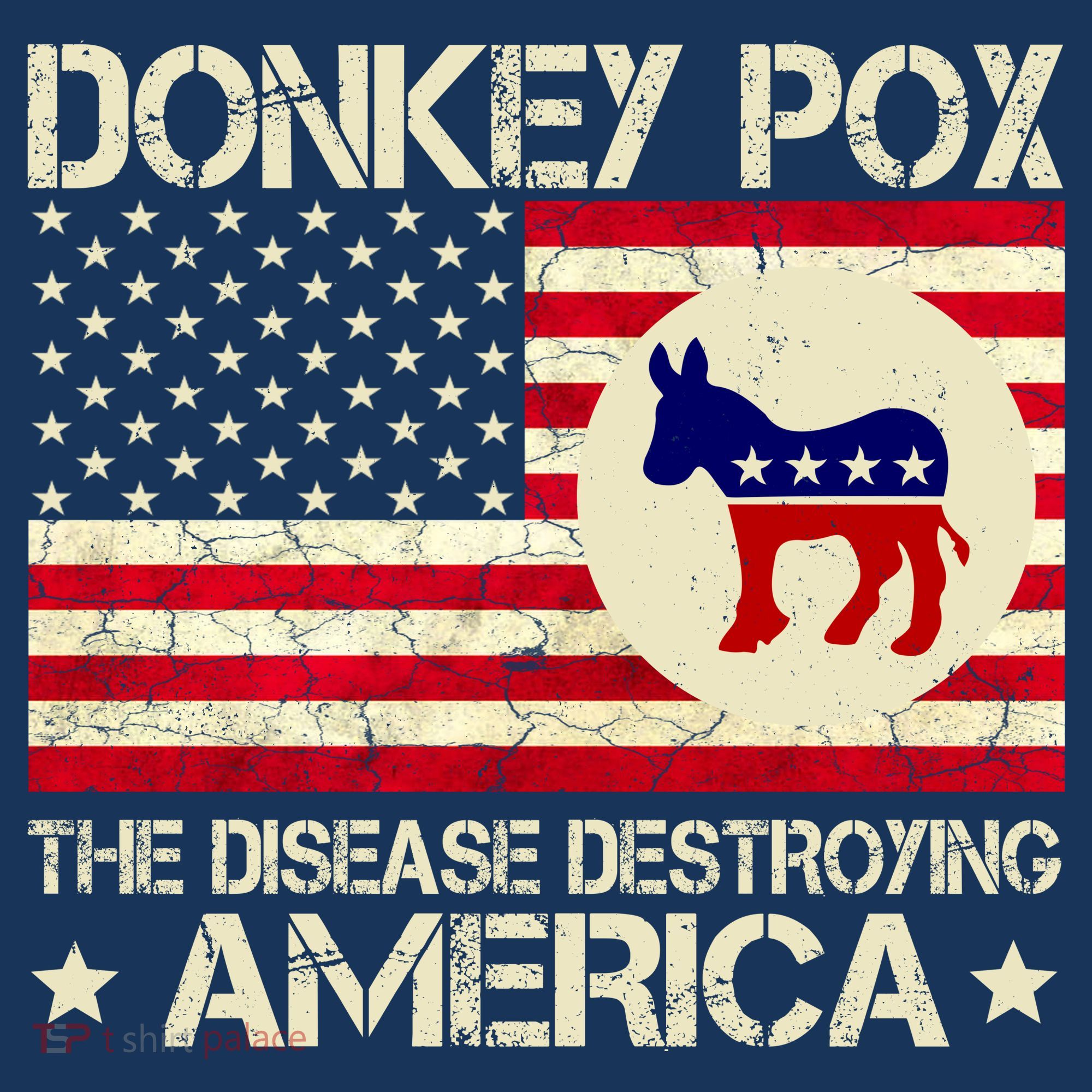 Donkey Pox The Disease Destroying America Funny Anti Biden Women's Tank Top