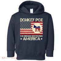 Donkey Pox The Disease Destroying America Funny Anti Biden Toddler Hoodie thumb 0