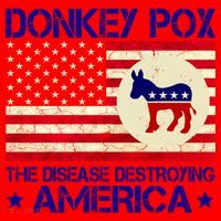 Donkey Pox The Disease Destroying America Funny Anti Biden Santa Hat thumb 1