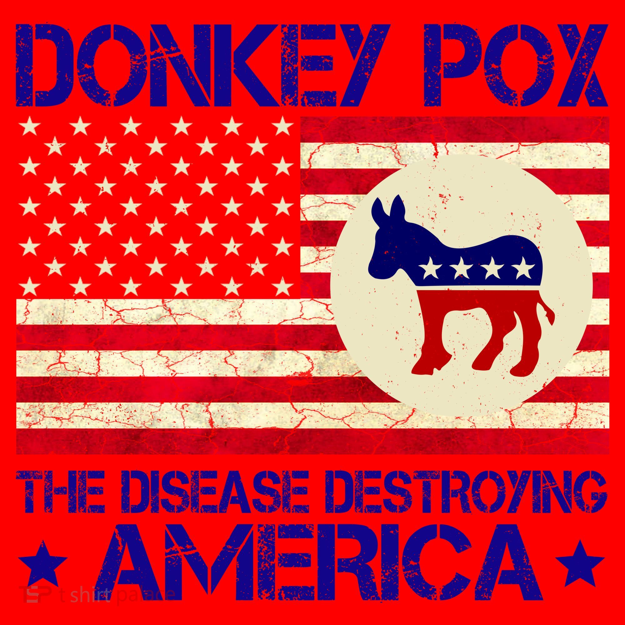 Donkey Pox The Disease Destroying America Funny Anti Biden Santa Hat