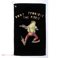 Don't Prohibit The Ribbit Frog Golf Towel thumb 0