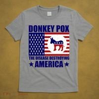 Donkey Pox The Disease Destroying America Vintage USA Funny T-Shirt thumb 5
