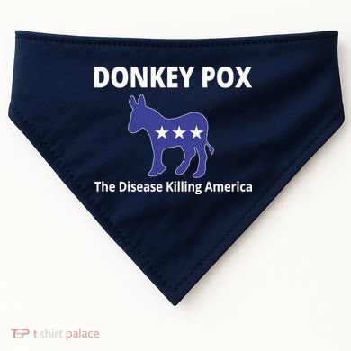 Donkey Pox The Disease Killing America USA-Made Doggie Bandana
