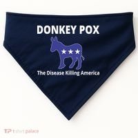 Donkey Pox The Disease Killing America USA-Made Doggie Bandana thumb 0