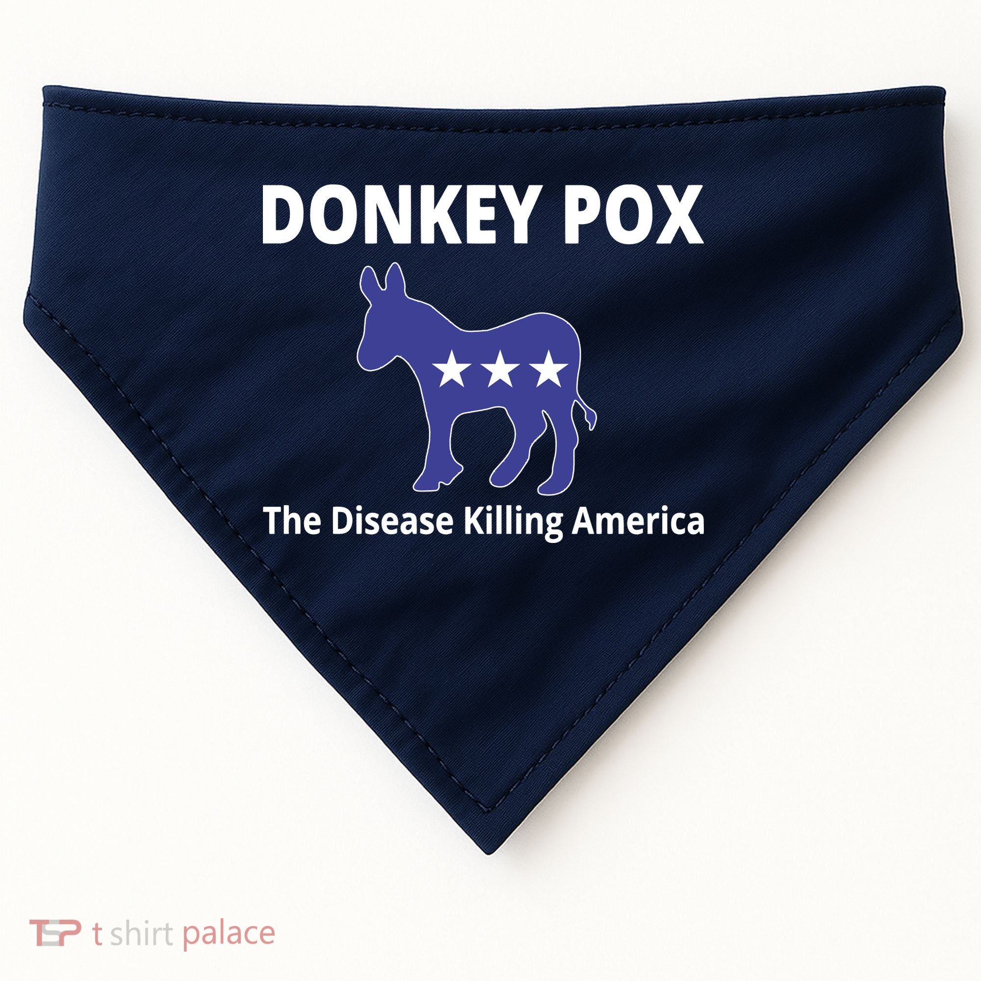 Donkey Pox The Disease Killing America USA-Made Doggie Bandana