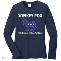 Donkey Pox The Disease Killing America Women's Long Sleeve Shirt thumb 0