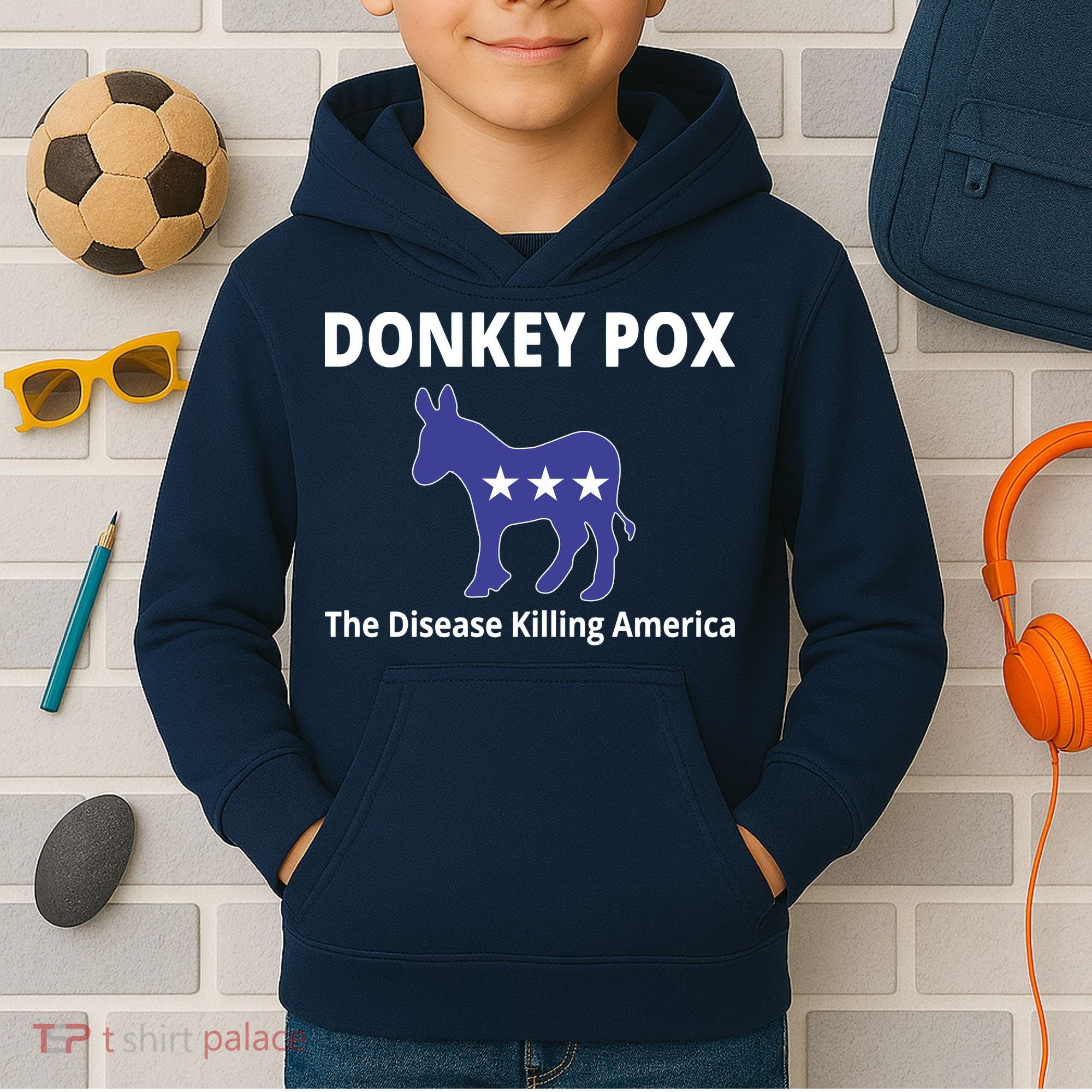 Donkey Pox The Disease Killing America Kids Hoodie