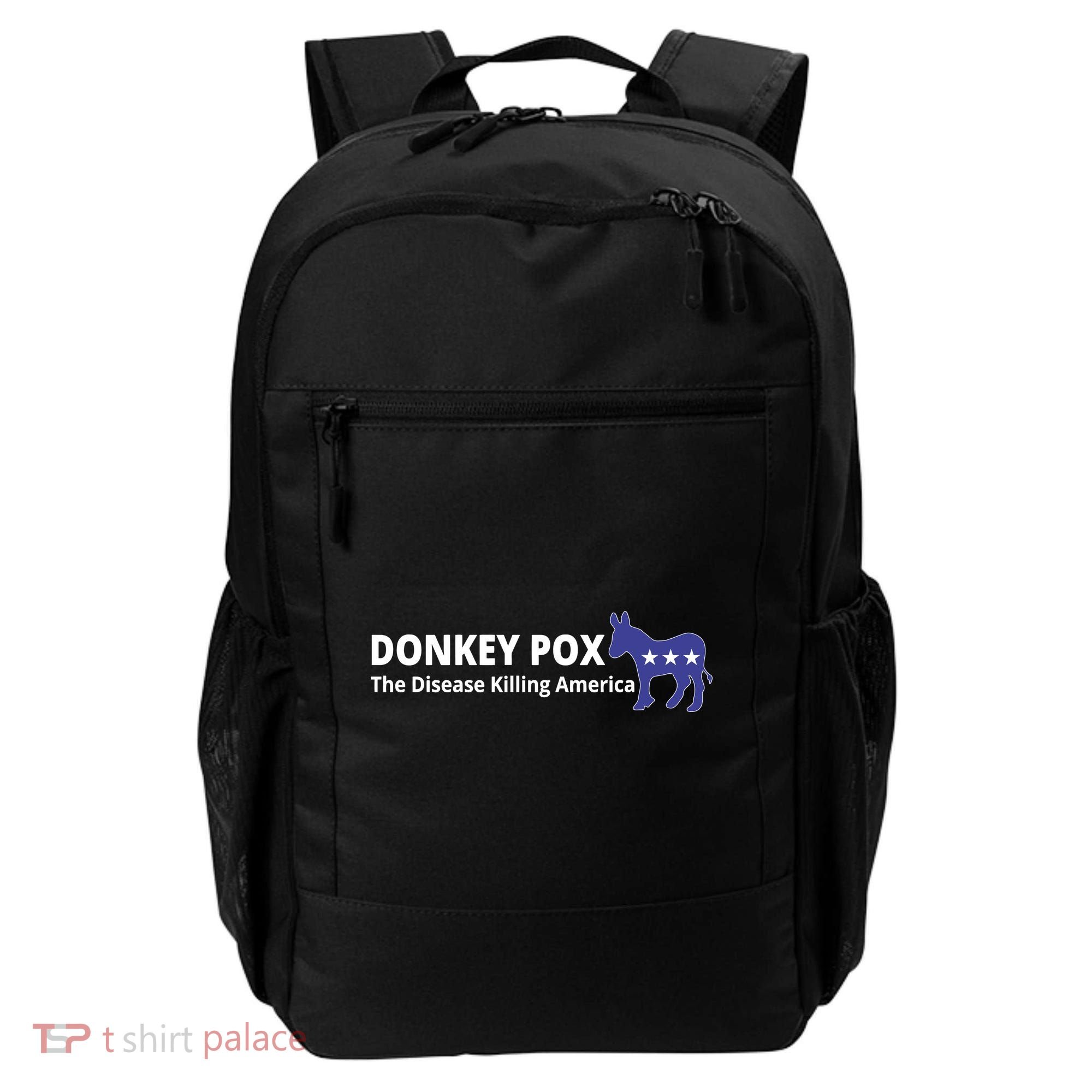 Donkey Pox The Disease Killing America Funny Backpack