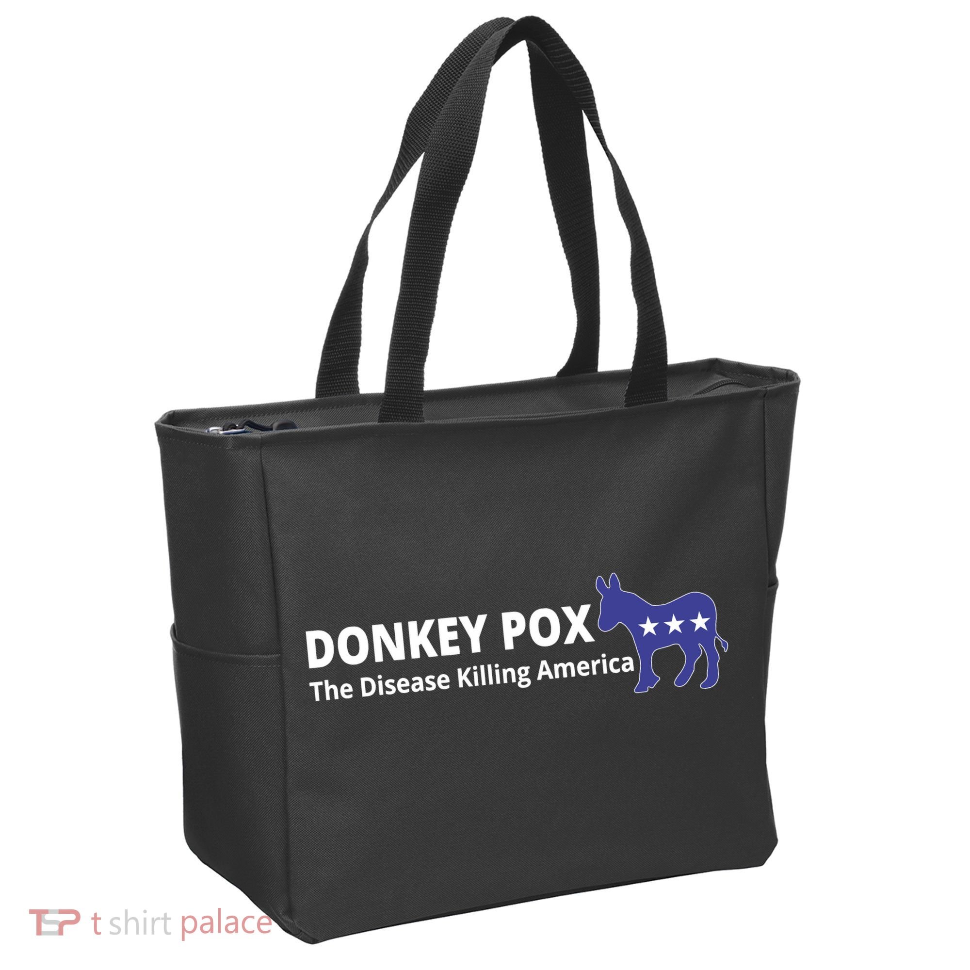 Donkey Pox The Disease Killing America Funny Tote Bag
