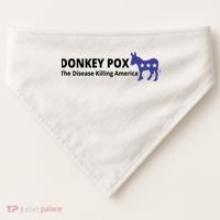 Donkey Pox The Disease Killing America Funny USA-Made Doggie Bandana thumb 0