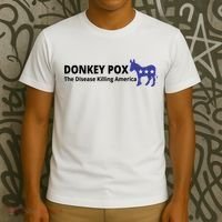 Donkey Pox The Disease Killing America Funny T-Shirt thumb 3