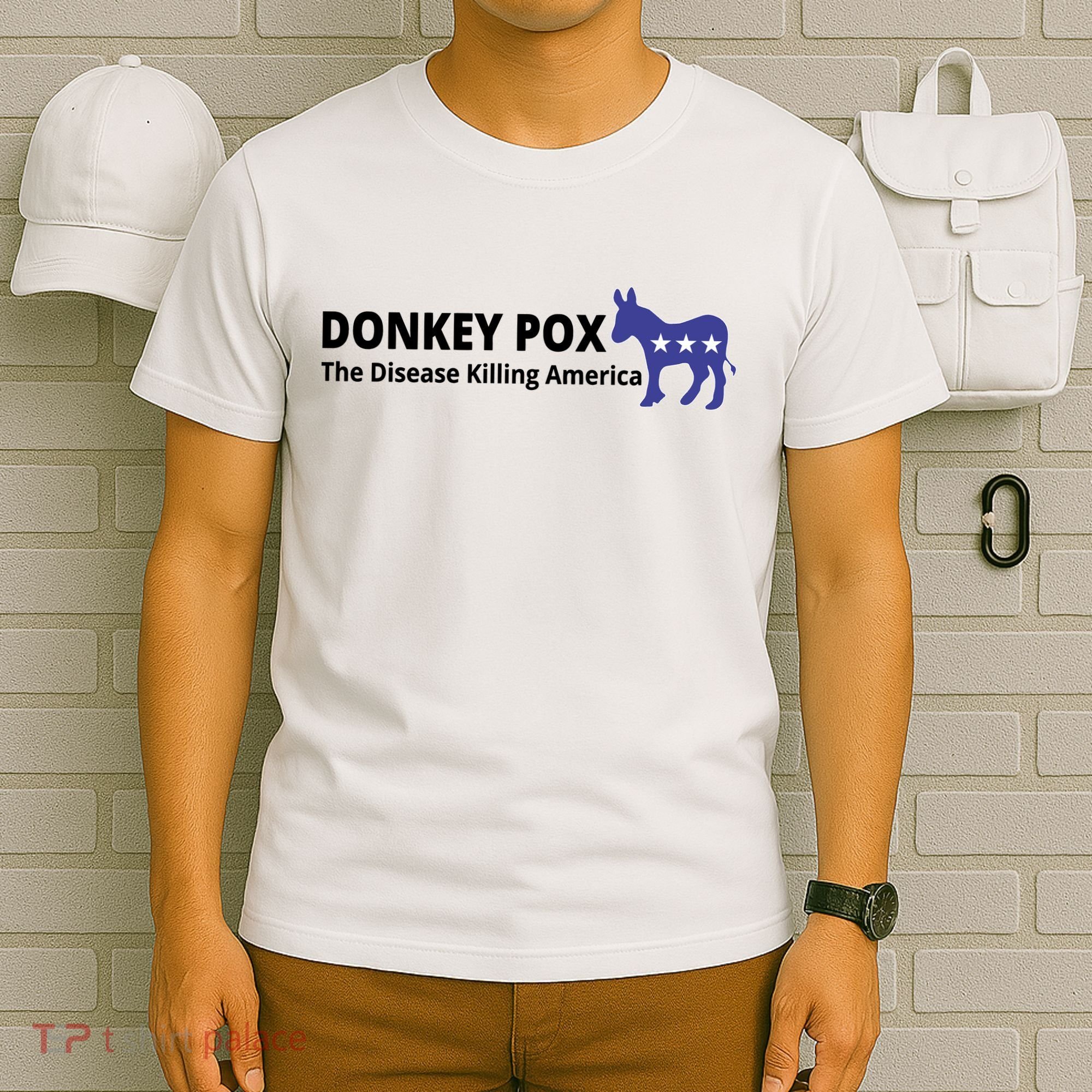 Donkey Pox The Disease Killing America Funny T-Shirt