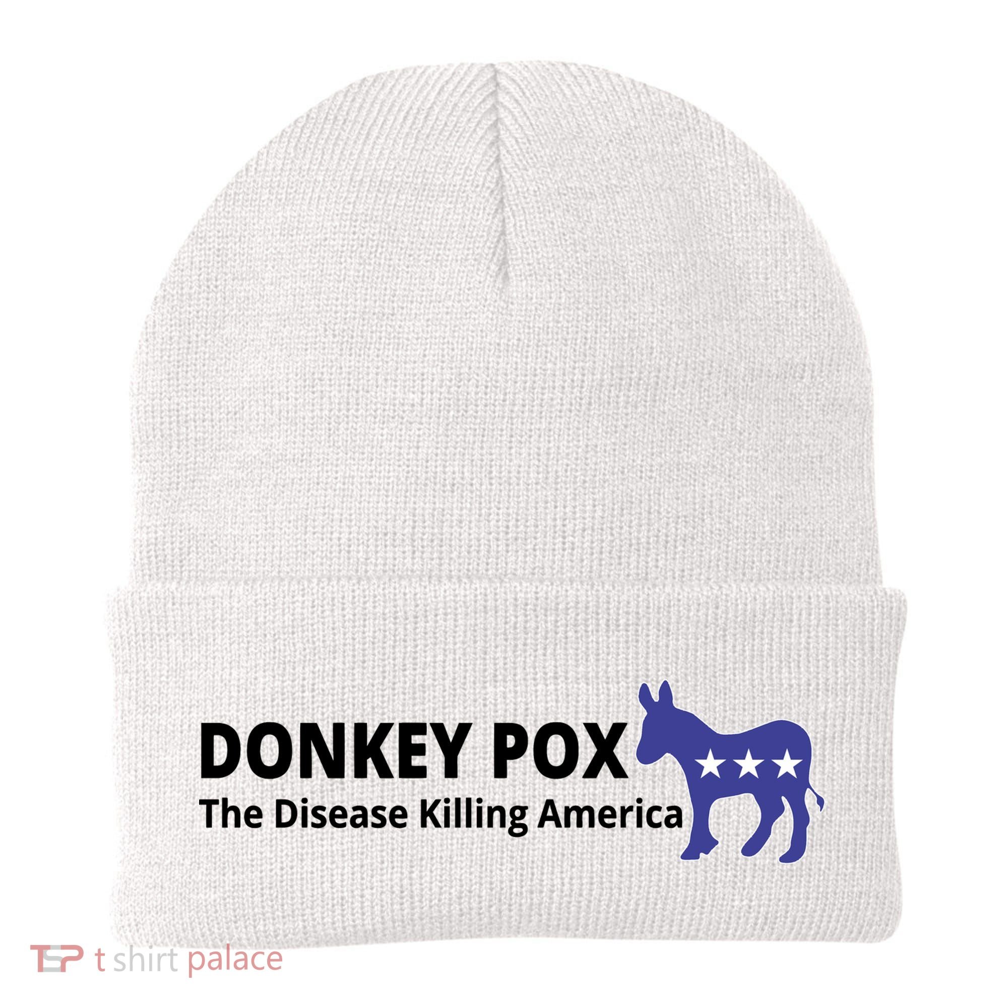 Donkey Pox The Disease Killing America Funny Beanie