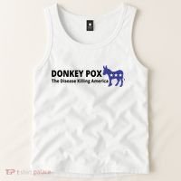 Donkey Pox The Disease Killing America Funny Tank Top thumb 2
