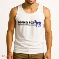 Donkey Pox The Disease Killing America Funny Tank Top thumb 3