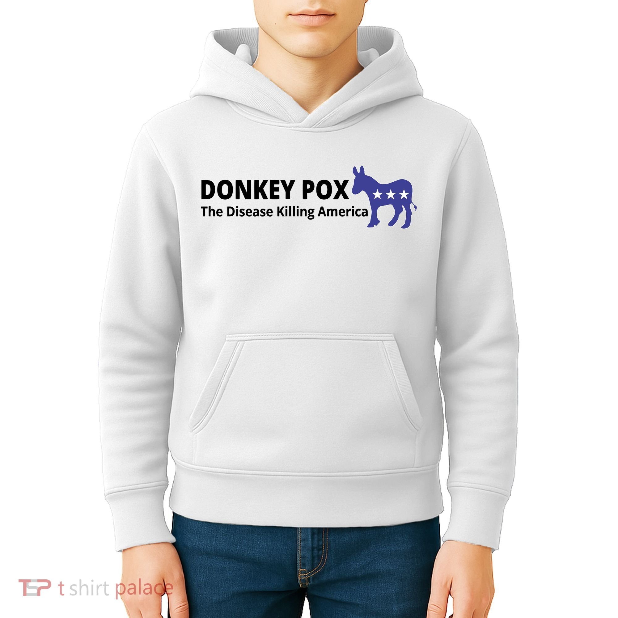 Donkey Pox The Disease Killing America Funny Kids Hoodie