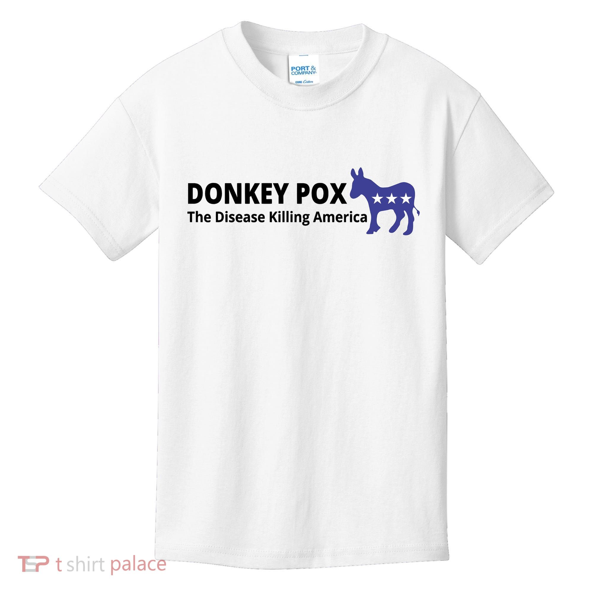 Donkey Pox The Disease Killing America Funny Kids T-Shirt