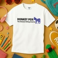 Donkey Pox The Disease Killing America Funny Kids T-Shirt thumb 3