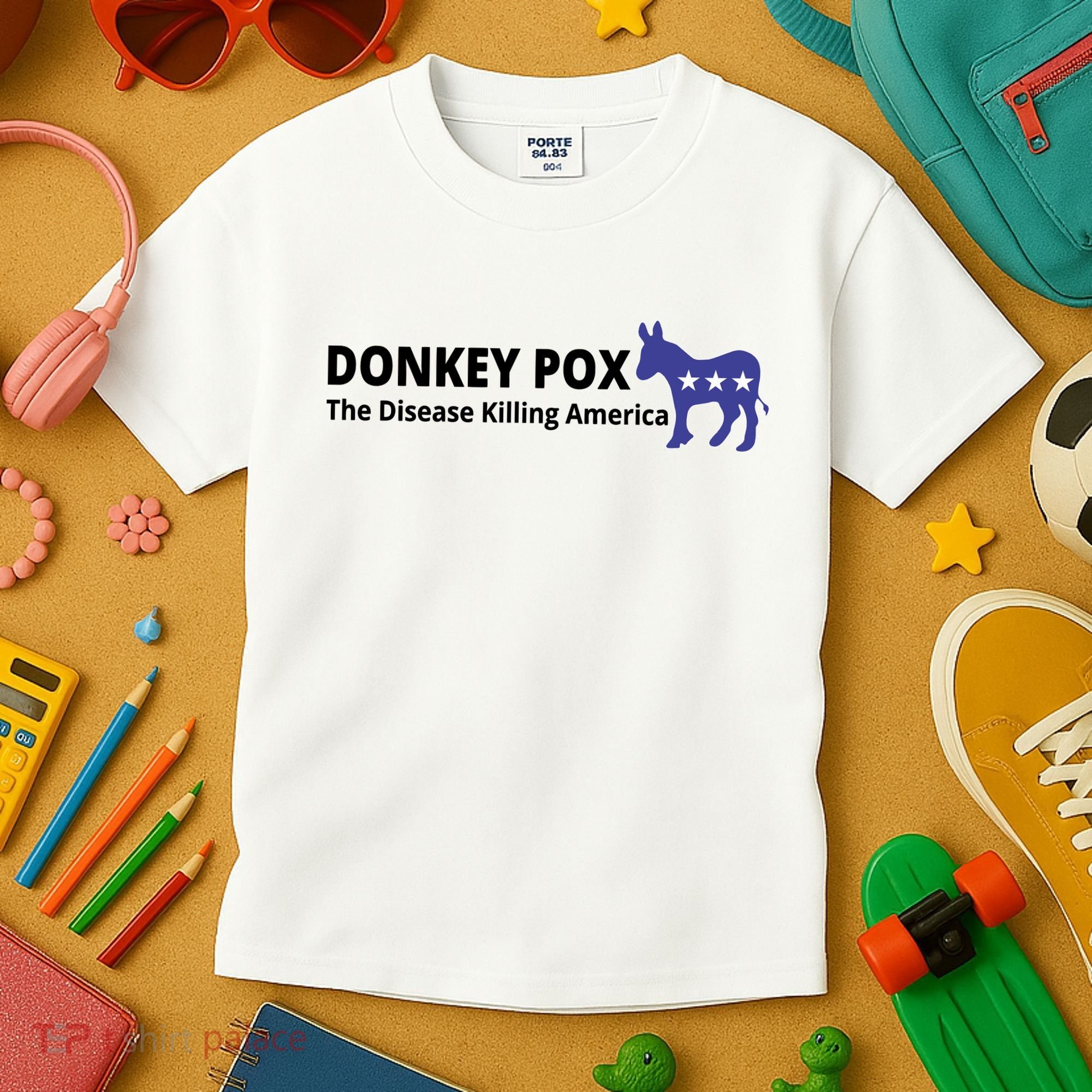 Donkey Pox The Disease Killing America Funny Kids T-Shirt