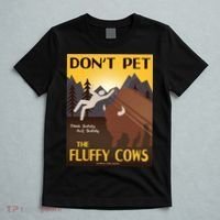 Dont Pet The Fluffy Cows T-Shirt thumb 5