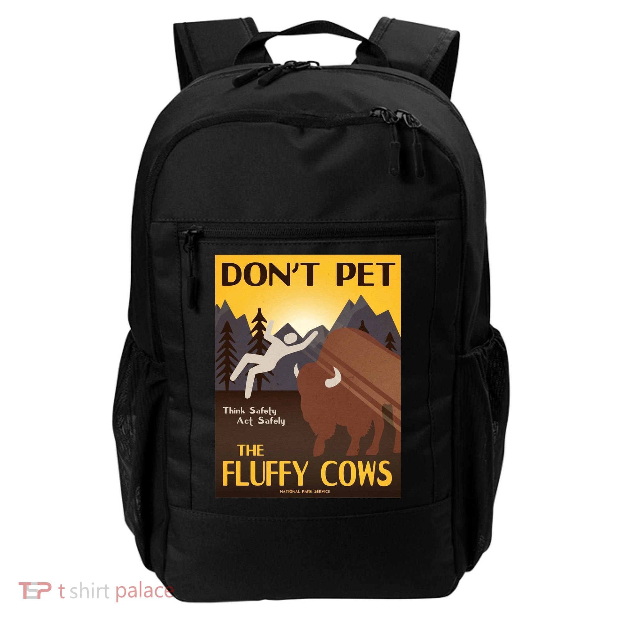 Dont Pet The Fluffy Cows Backpack