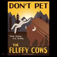 Dont Pet The Fluffy Cows Bucket Hat thumb 4
