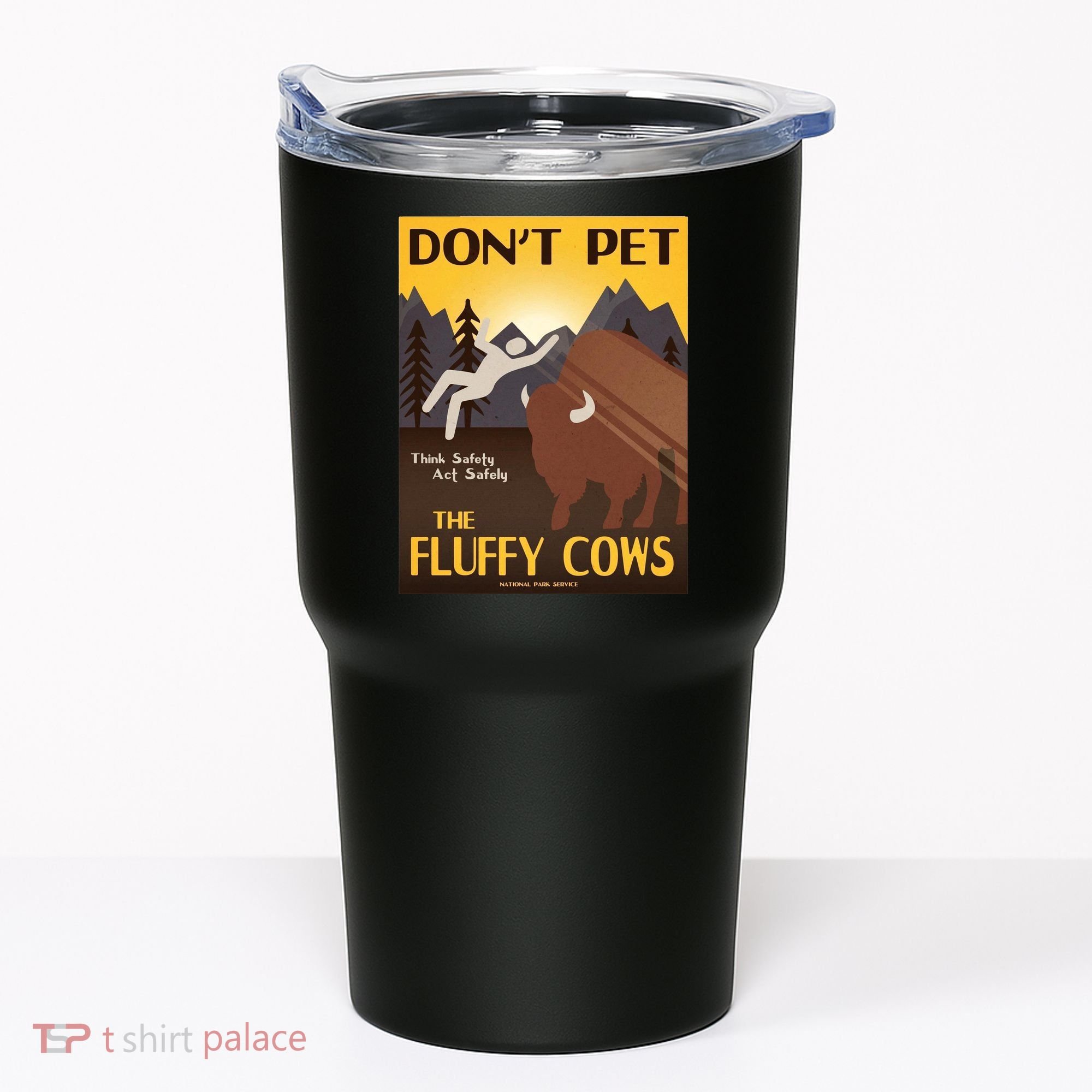Dont Pet The Fluffy Cows Tumbler