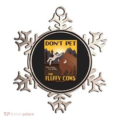 Dont Pet The Fluffy Cows Ornament