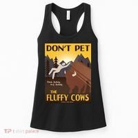 Dont Pet The Fluffy Cows Women's Tank Top thumb 0
