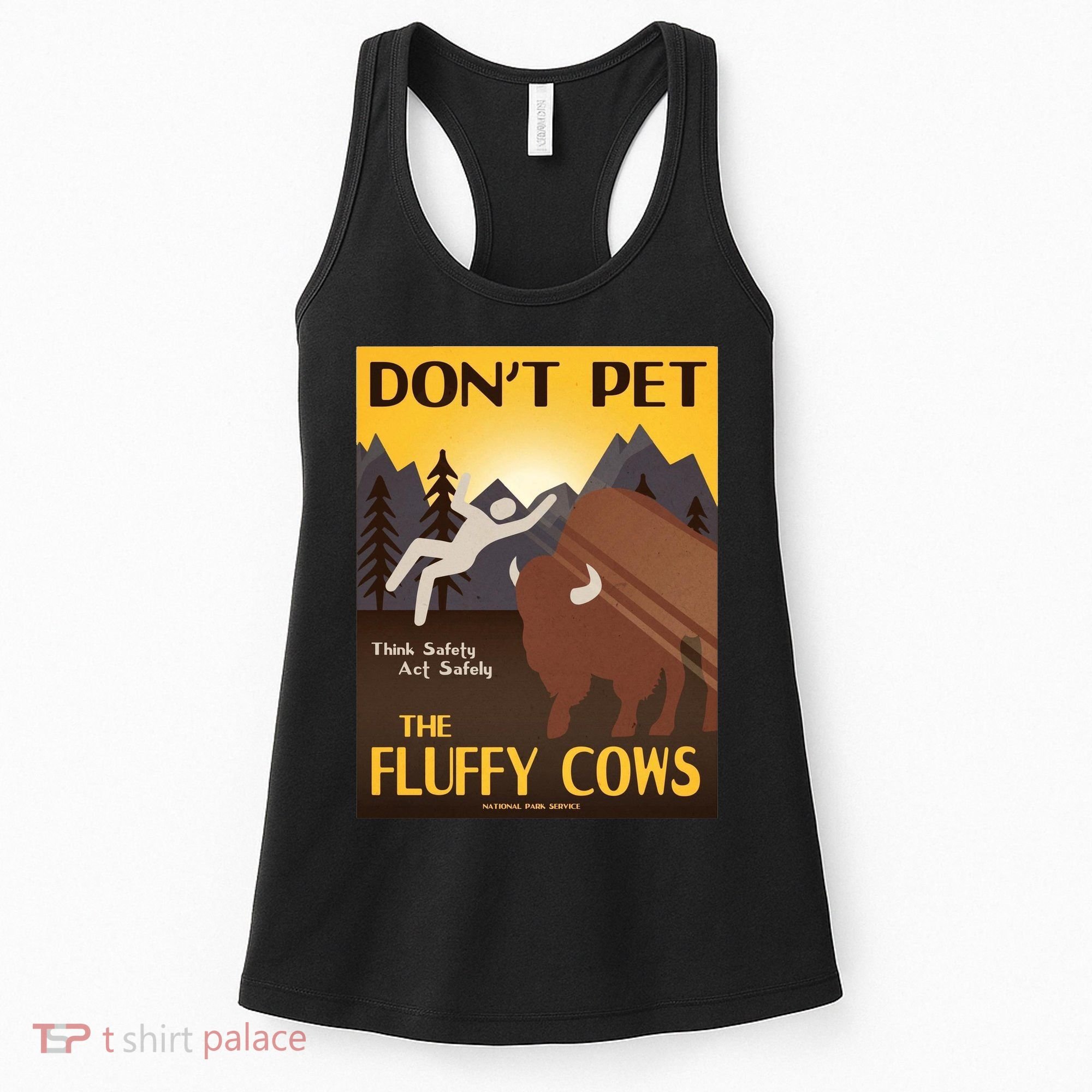 Dont Pet The Fluffy Cows Women's Tank Top