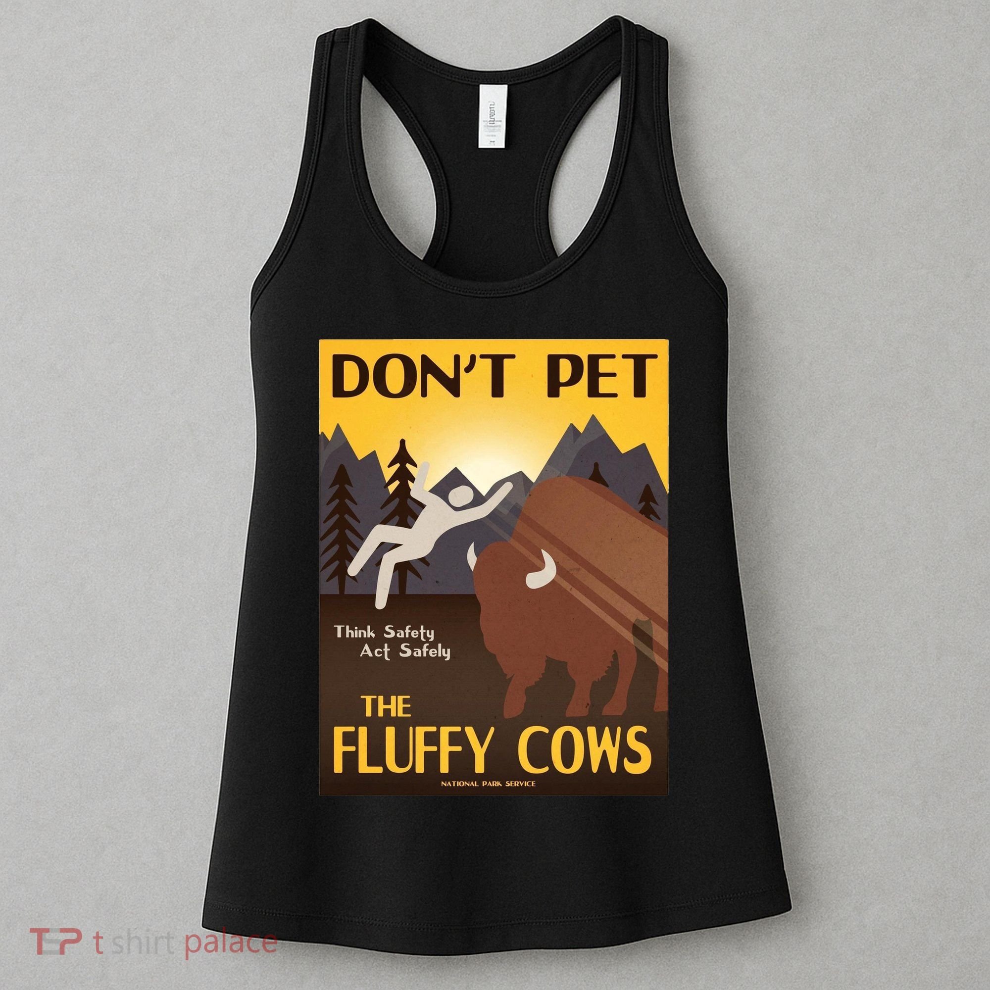 Dont Pet The Fluffy Cows Women's Tank Top