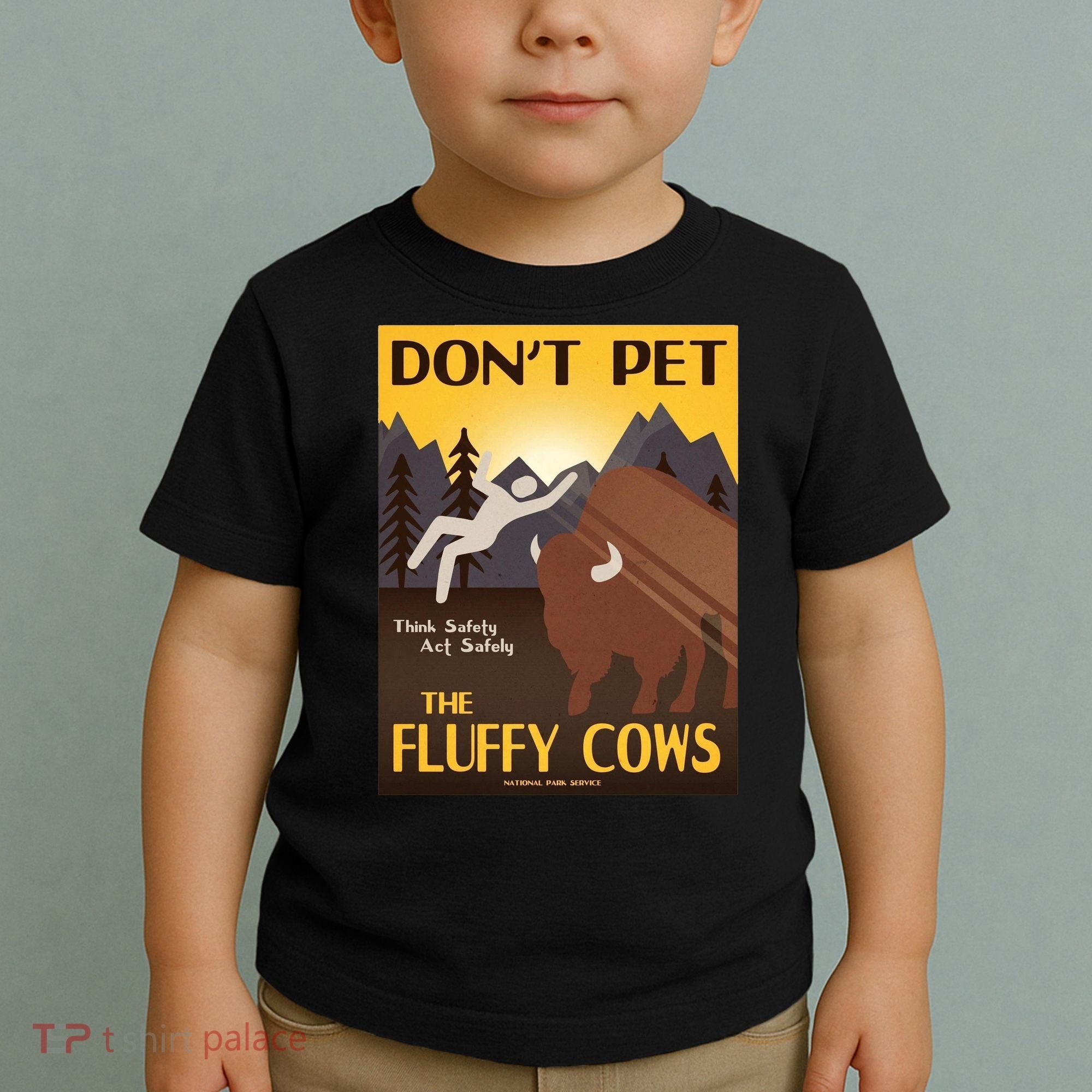 Dont Pet The Fluffy Cows Toddler T-Shirt