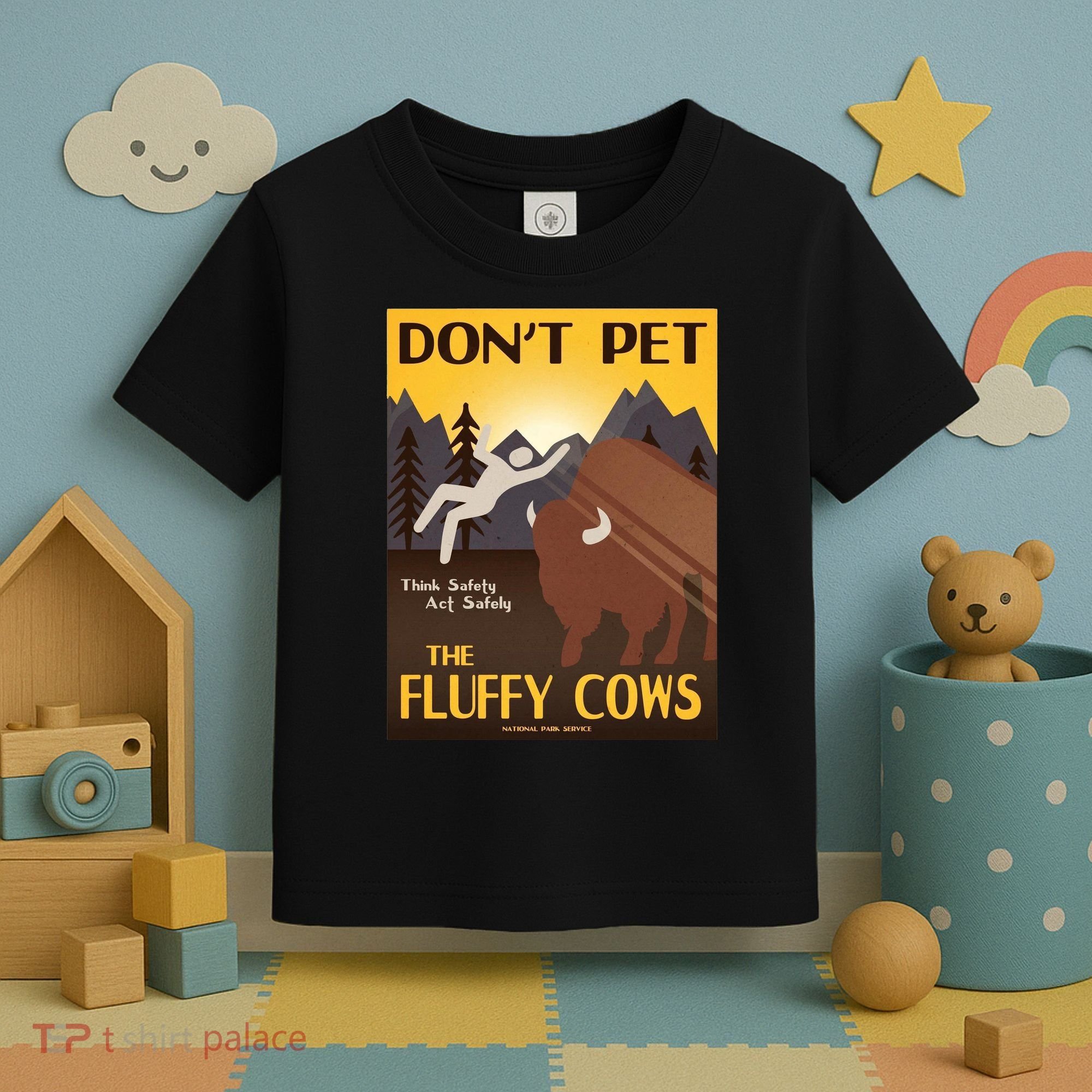 Dont Pet The Fluffy Cows Toddler T-Shirt