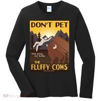 Dont Pet The Fluffy Cows Women's Long Sleeve Shirt thumb 0