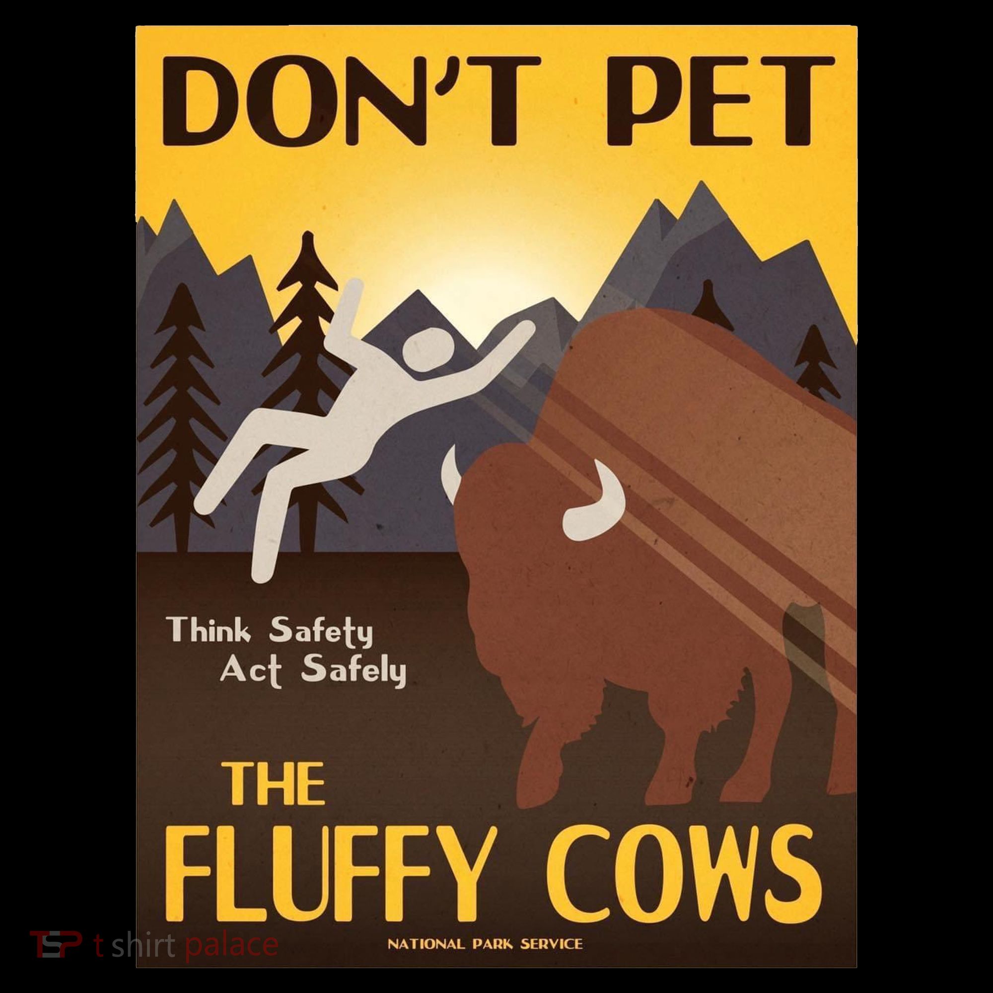Dont Pet The Fluffy Cows Women's T-Shirt