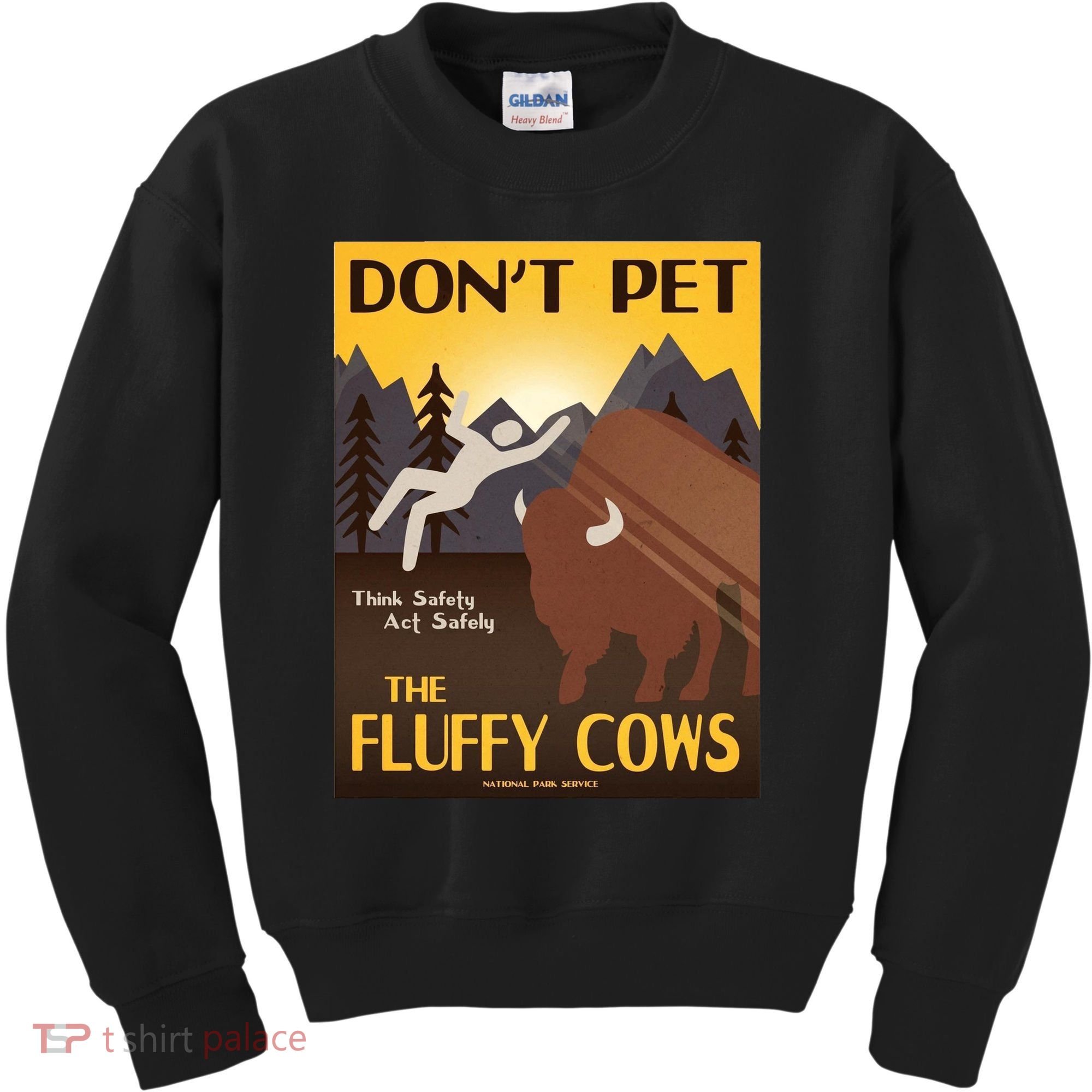 Dont Pet The Fluffy Cows Kids Sweatshirt