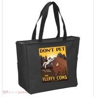 Dont Pet The Fluffy Cows Tote Bag thumb 2