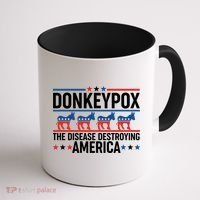 Donkey Pox The Disease Destroying America Coffee Mug thumb 1