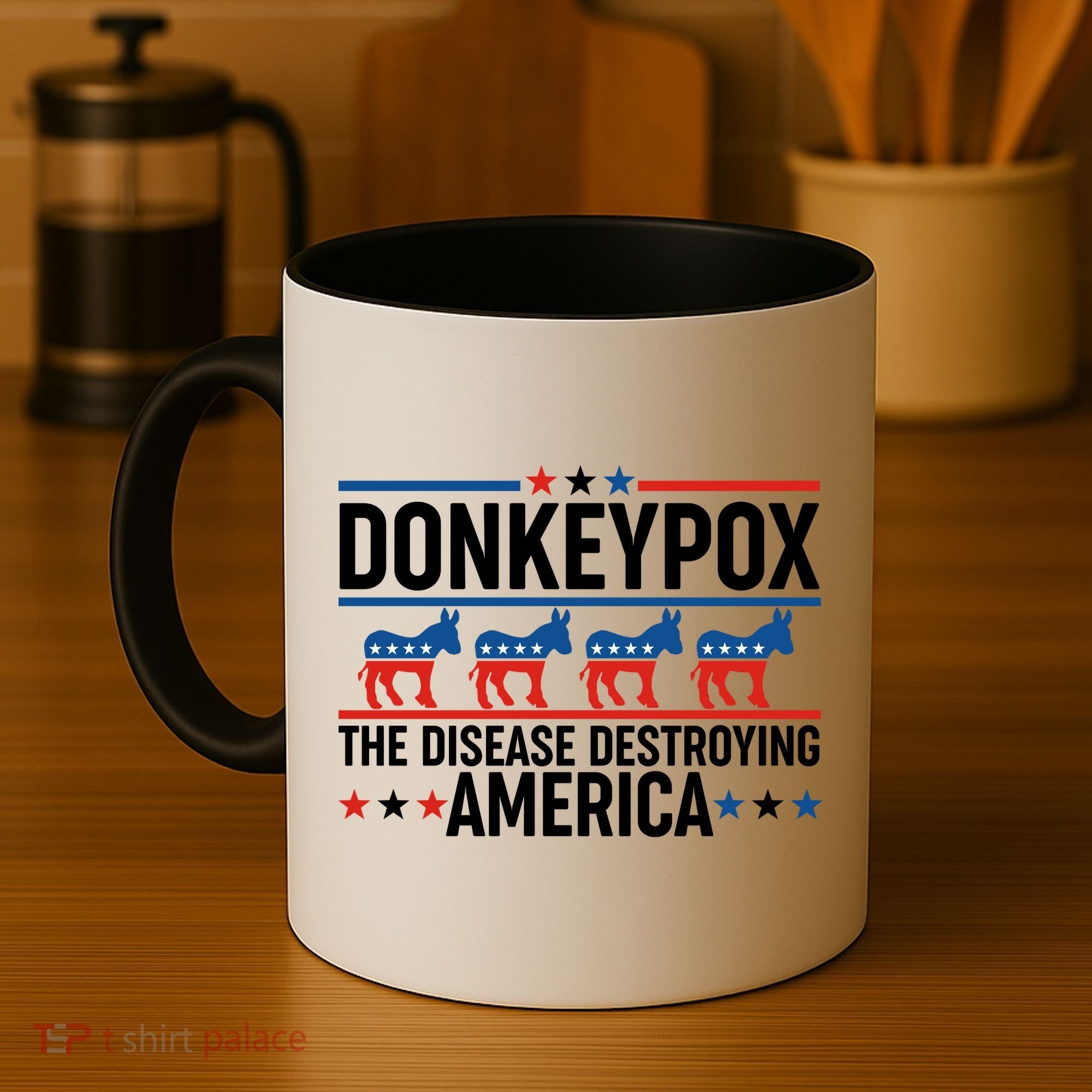 Donkey Pox The Disease Destroying America Coffee Mug